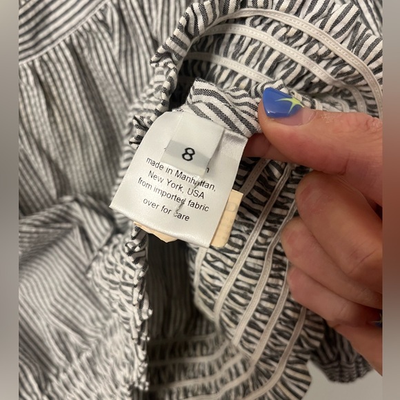 Rachel Comey Delirium top puff-sleeve seersucker// off the shoulder// size M - Picture 4 of 10